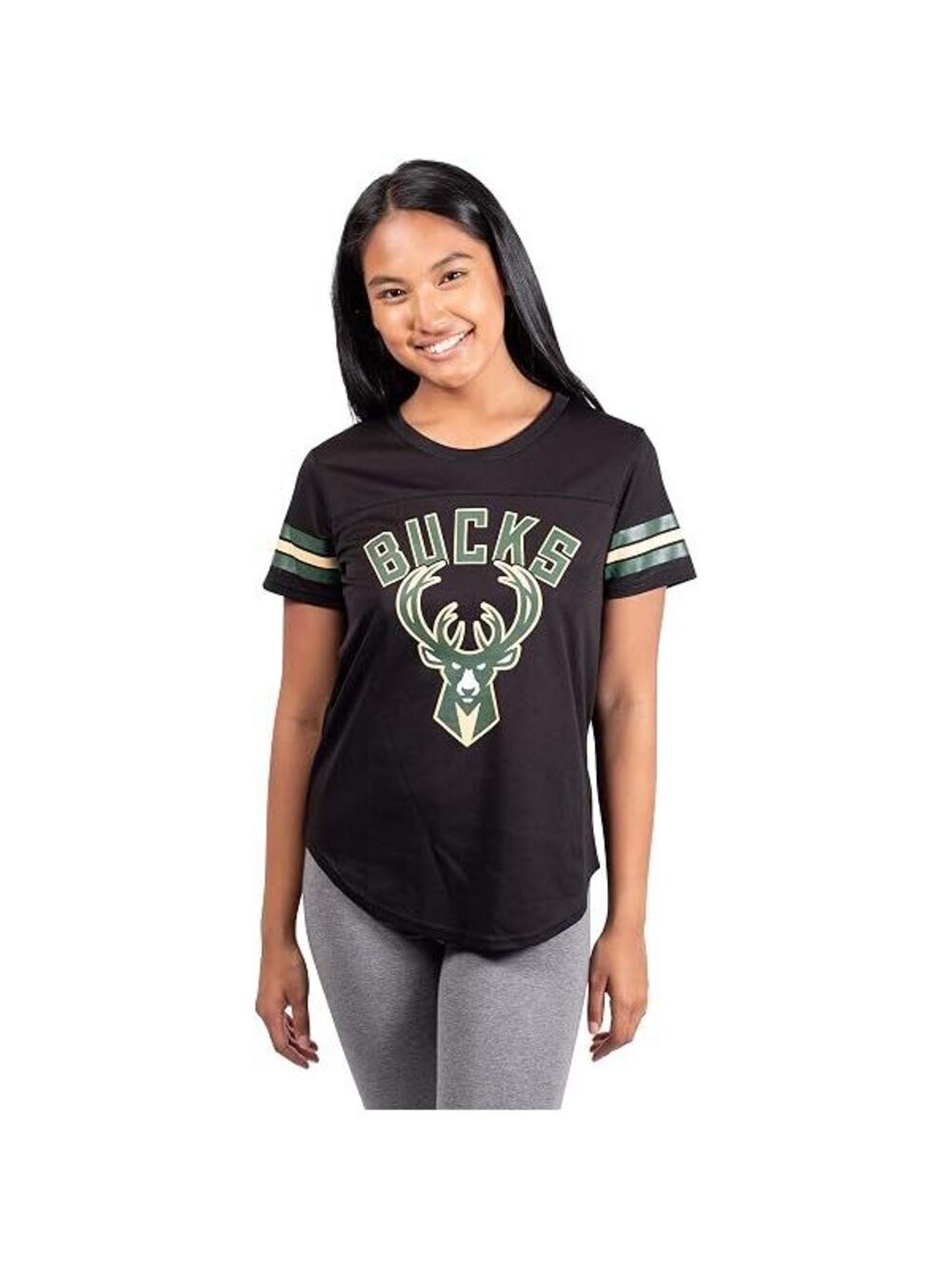 NWT Ultra Game Milwaukee Bucks NBA Jersey-Style Top - Women's Size Small